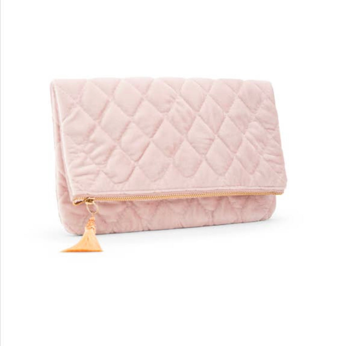 Blush Velvet Clutch