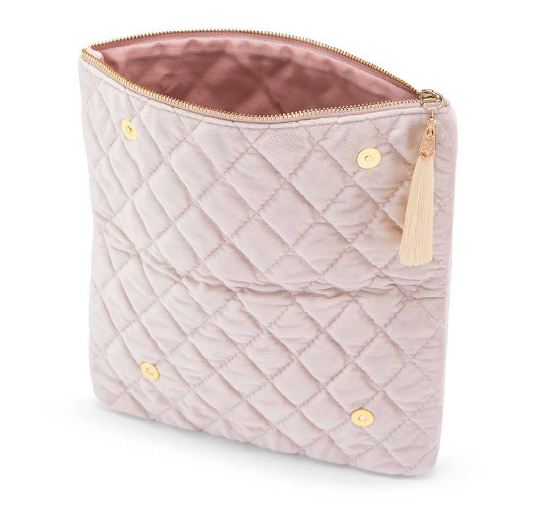 Blush Velvet Clutch