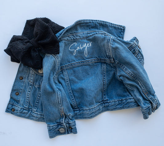 Denim Embroidered Jacket